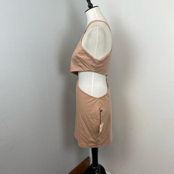 NWT super down Nude Cutout Mini Dress - Picture 6 of 9